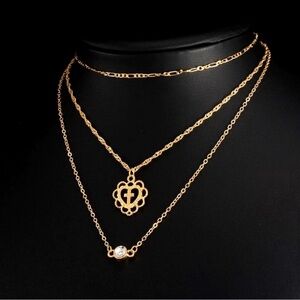 Layered Pendant Choker